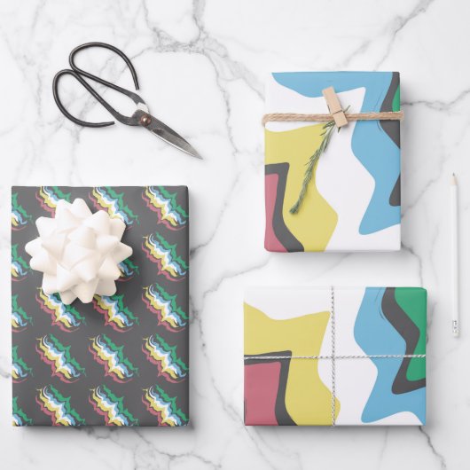 障害プライド月7月の認識度色 ラッピングペーパーシート (正面)