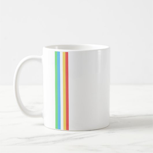 障害プライド ストライプ フラッグ コーヒーマグカップ (左)