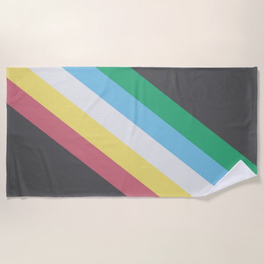 障害プライド ビーチタオル (正面)