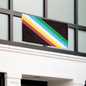 障害プライド 横断幕 (ビルの外側)