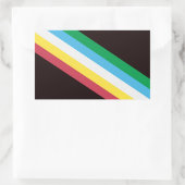 障害プライド 長方形シール (バッグ)