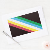 障害プライド 長方形シール (封筒)