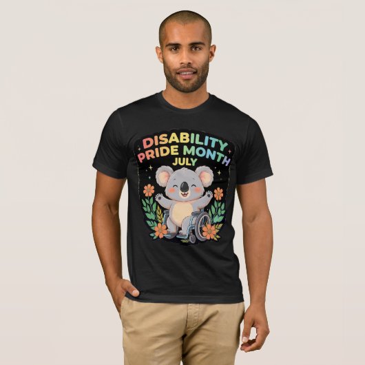 障害プライド Tシャツ (正面フル)