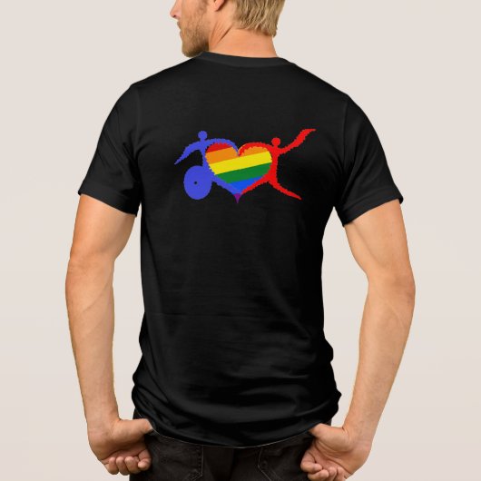 障害プライドTシャツ トライブレンドTシャツ (裏面)