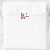 障害レース障害レース陸上競技 ラウンドシール (バッグ)