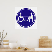 障害対麻痺フレンドテーブル ポスター (キッチン)