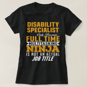 障害専門家 Tシャツ
