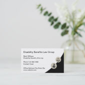 障害手当弁護士名刺 名刺 (スタンド正面)