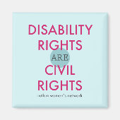 障害権利磁石 マグネット (正面)