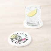 障害物は道である – マルクス・アウレリウス引用文 コースター (側面)