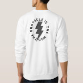 障害物は道である – マルクス・アウレリウス引用文 スウェットシャツ (裏面)