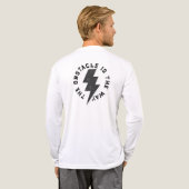 障害物は道である – マルクス・アウレリウス引用文 トライブレンドＴシャツ (背面全体)