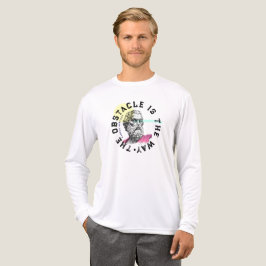 障害物は道である – マルクス・アウレリウス引用文 トライブレンドＴシャツ