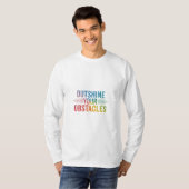 障害物やる気を起こさせるTシャツを目立たせる。 Tシャツ (正面フル)