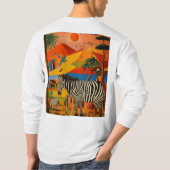 障害物やる気を起こさせるTシャツを目立たせる。 Tシャツ (裏面)