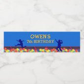 障害物コース誕生日 ペットボトルラベル (シングルラベル)