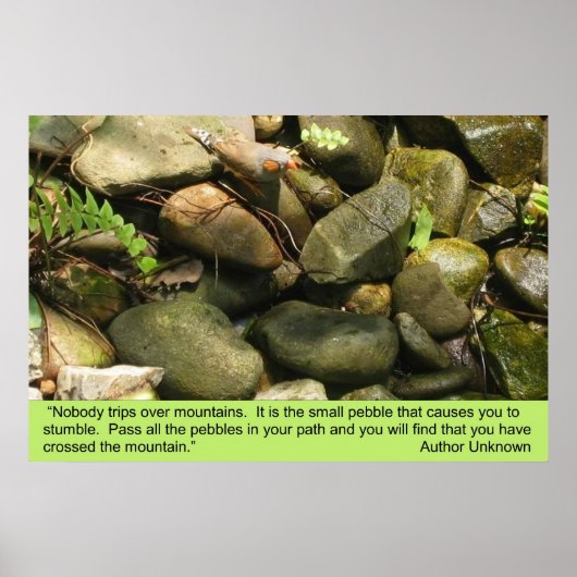 障害物、プリント ポスター (正面)