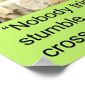 障害物、プリント ポスター (角)