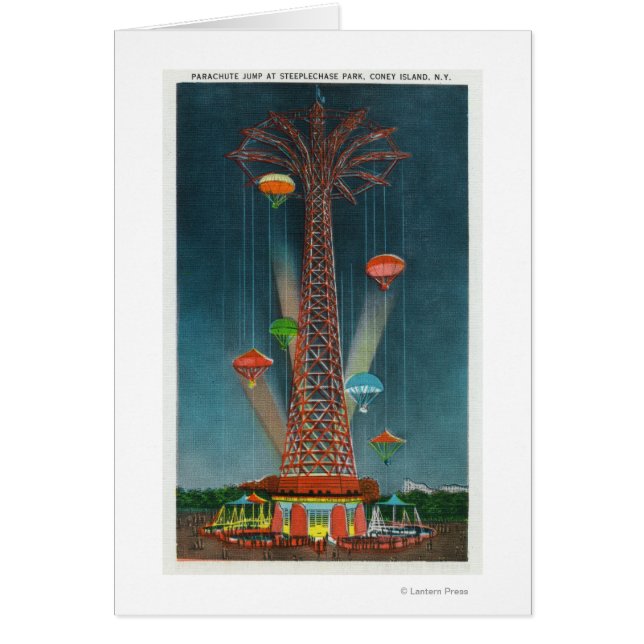 障害競走公園パラシュートジャンプの夜景 (正面)