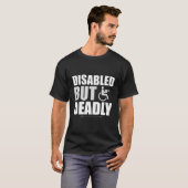 障害者だが致命的な退役軍人米国の障害が待つ Tシャツ (正面フル)