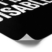 障害者です _ 障害者プライド _1 ポスター (角)
