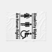 障害者の権利は人権の広場 フリースブランケット (正面(横))