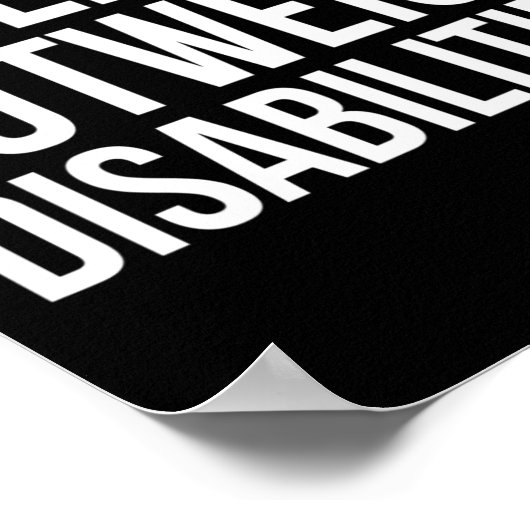 障害者の自閉症意識を上回る能力 ポスター (角)