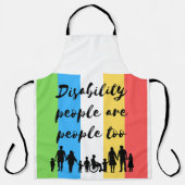 障害者も人間である エプロン (正面)