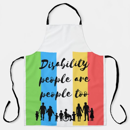 障害者も人間である エプロン (正面)