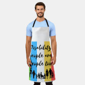 障害者も人間である エプロン (着用した状態)