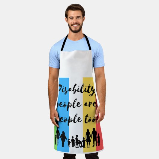 障害者も人間である エプロン (着用した状態)
