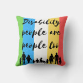 障害者も人間である クッション (裏面)