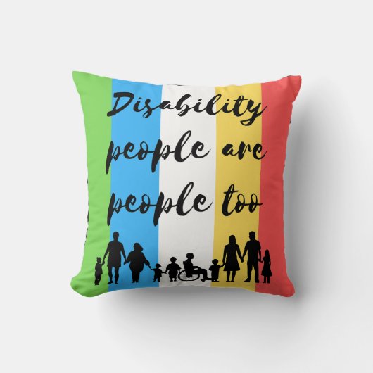 障害者も人間である クッション (正面)