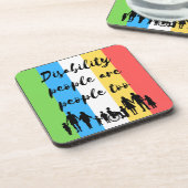 障害者も人間である コースター (左側)