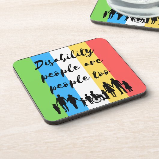 障害者も人間である コースター (左側)