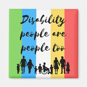 障害者も人間である マグネット (正面)