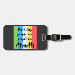 障害者も人間である ラゲッジタグ