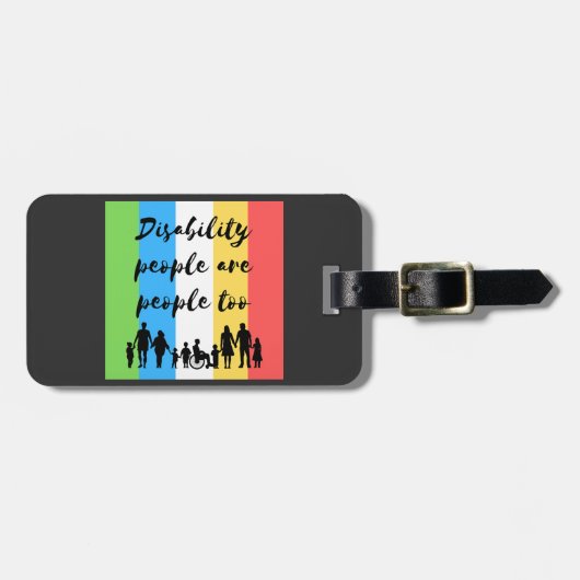 障害者も人間である ラゲッジタグ (正面横)