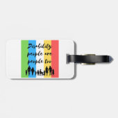 障害者も人間である ラゲッジタグ (裏面横)