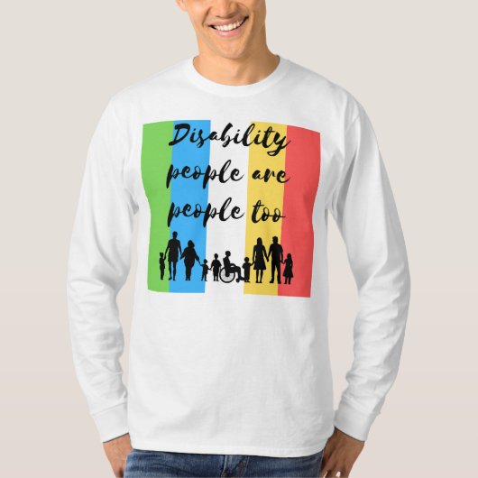 障害者も人間である Tシャツ (正面)