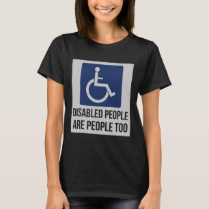 障害者も障害戦争の国民だ Tシャツ