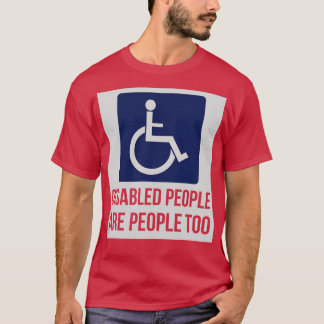 障害者も障害戦争の国民だ Tシャツ