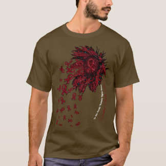 障害者アダルト認識度ひまわり誰も戦わない Tシャツ