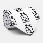 障害者エレベーターの標識 ネクタイ (ロール)