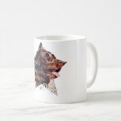 障害者プライドの日 犬好き コーヒーマグカップ (正面右)