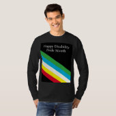 障害者プライド月間おめでとう Tシャツ (正面フル)