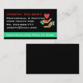 障害者ホームケア介護者ナースハート 名刺 (正面/裏面)