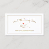 障害者ホームケア介護者ナースハート 名刺 (正面)