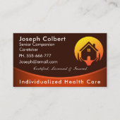 障害者ホームケア介護者ナースホーム 名刺 (正面)