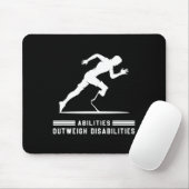 障害者マラソンランニングを上回る能力2 マウスパッド (マウス)